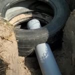Сливная яма из автомобильных шин