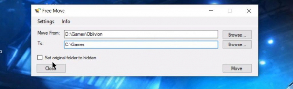 Как переместить игру или программу с одного диска на другой без переустановки в Windows